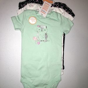 Just One You Girls Onesies - Pack of 3 - Mult Size